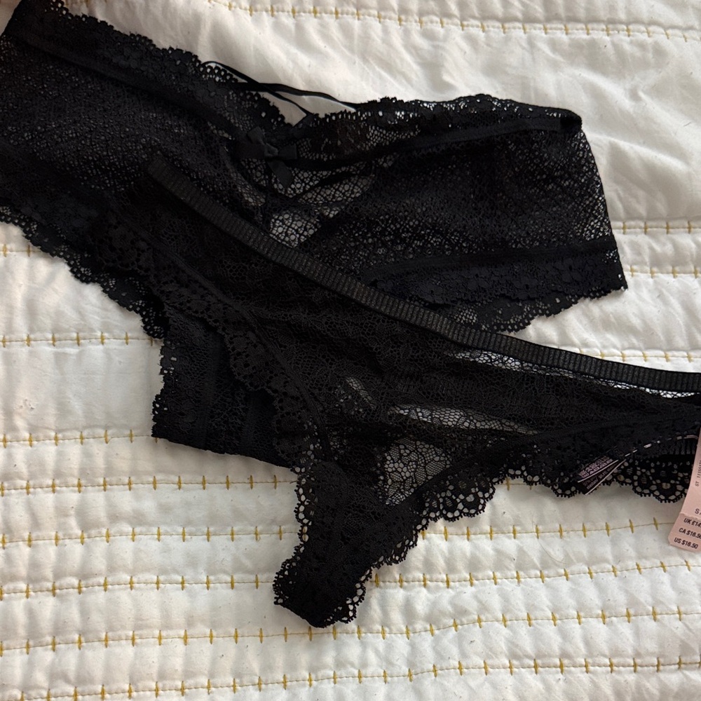 Victoria’s Secret MYSTERY Bundle - two panties thong or cheeky - SMALL - NWT - Picture 2 of 8